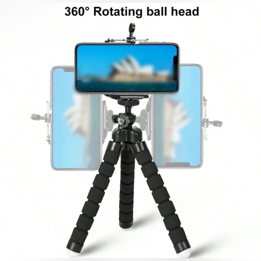 Mini Flexible Sponge Octopus Tripod